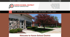 Desktop Screenshot of huronschools.com