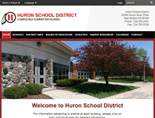 Tablet Screenshot of huronschools.com